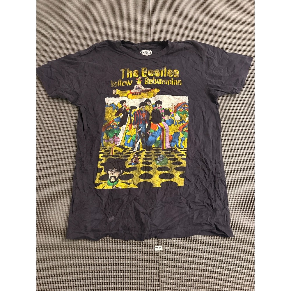 The Beatles Yellow Submarine Graphic T-Shirt Black 2019 Apple Corps Mens Medium